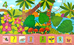 Sách tương tác tiếng Anh - Usborne Lift-The-Flap Counting Book