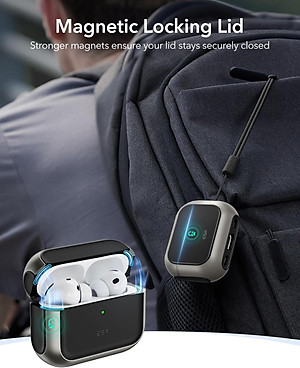 Bao Case cho Airpods Pro 3 (2025) ESR Orbit Colors Hybrid Magnetic Case - Hàng Chính Hãng