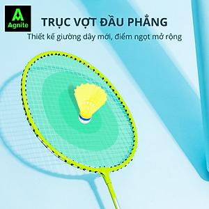 [RẺ NHẤT MALL] Bộ 2 vợt cầu lông giá rẻ chính hãng Agnite, bền, nhẹ, tặng kèm túi vợt và quả cầu lông - ER301/ER302