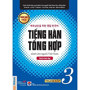 Sách - Tiếng Hàn Tổng Hợp Trung Cấp 3 - Sách Bài Tập - MCBooks