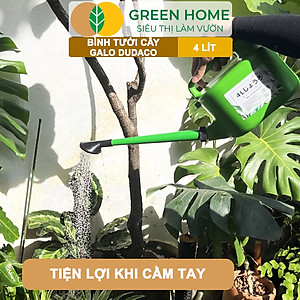 Bình Tưới Cây Vòi Sen GreenHome, Galo Dudaco, 4 Lít, 2 Chế Độ Tưới, Dễ Sử Dụng, Tháo Lắp Dễ Dàng, Độ Bền Cao