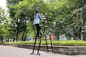 Thang Nhôm Đa Năng 4 Đoạn 16 Bậc Advindeq ADM104 