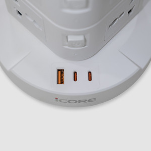 Ổ Cắm Điện Tích Hợp Củ Sạc Nhanh và Đèn Ngủ iCore ITS100C
