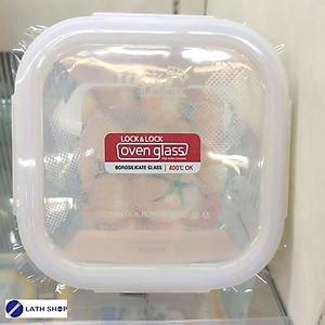 Hộp Bảo Quản Thủy Tinh Hình Vuông Lock&Lock LLG214 140x140x67mm 500Ml