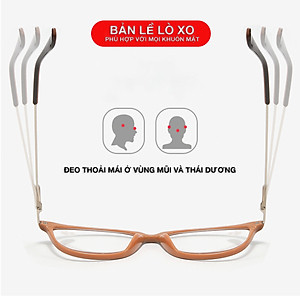 Kính Viễn Thị Lão Đọc Sách Lắp Sẵn Độ Gọng Nhựa Mắt Mèo Dẻo Nhẹ Cho Người Trung Niên Già Lớn Tuổi Ông Bà Cha Mẹ Nâu