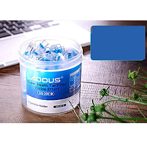 Hộp 100 đầu lọc thuốc cao cấp nhựa dẻo bảo vệ sức khỏe, màu giao ngẫu nhiên 