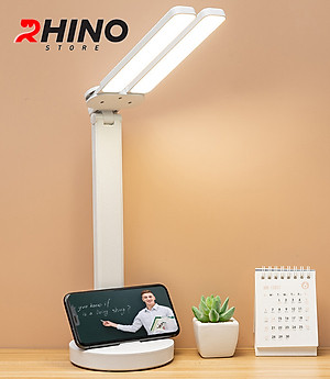 Đèn học LED 3 ánh sáng bảo vệ mắt chống cận cảm ứng Rhino L205, tích điện đa năng làm việc, để bàn học - Hàng chính hãng