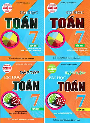 Combo Em Học Toán + Bài Tập Em Học Toán Lớp 7 (Dùng Chung Cho Các Bộ SGK Mới Hiện Hành) (Bộ 4 Cuốn) 