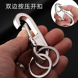 Móc khóa xe máy ô tô xe hơi Jobon có chốt móc đĩa quần, nước sơn cao cấp, thép inox không gỉ JB-193