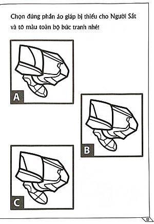 Sách Tô Màu Siêu Anh Hùng: Người Sắt