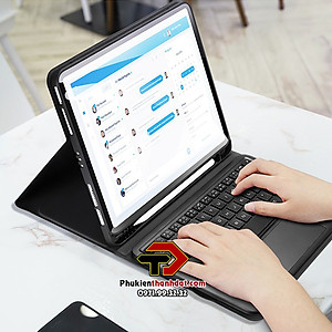 Bao da kèm bàn phím cho iPad Air 5 2022 10.9 inch chính hãng Dux Ducis có bàn di chuột TrackPad - Hàng chính hãng 