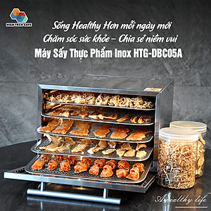 Máy sấy thực phẩm gia đình 5 khay Septree DBC-05A hẹn giờ sấy khô tự ngắt, hàng chính hãng