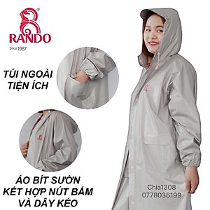Áo mưa dây kéo Bosur Rando( sỉ inbox)