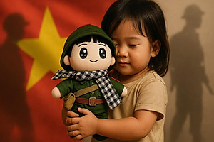 Gấu Bông Yêu Nước Chú Bộ Đội 25 cm - ZooZoo 25250 - Màu Xanh Lá