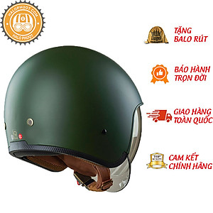Nón bảo hiểm 3/4 ROYAL M139 có kính âm màu XANH LÍNH NHÁM