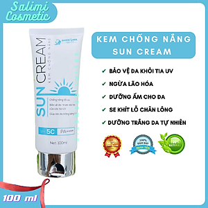 Kem Chống Nắng SUN CREAM 100ml, Chống Tia Cực Tím SPF 50+, Tăng Độ Ẩm & Dưỡng Chất Cho Da, Bảo Vệ Da Khỏi Tác Hại Bên Ngoài