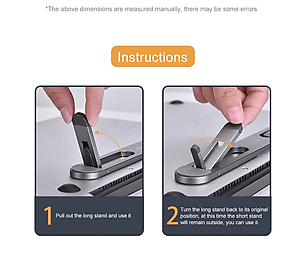 Giá đỡ laptop kệ đỡ máy tính tản nhiệt siêu mỏng gọn có 2 nấc độ cao - Hàng chính hãng