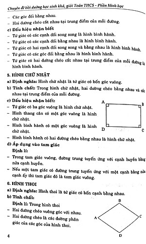 Sách Chuyên đề Bồi dưỡng học sinh khá giỏi Toán THCS phần Hình học