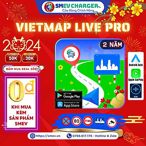2 Năm Key Ứng dụng Vietmap Live PRO Dẫn đường Cảnh báo giao thông SMEV