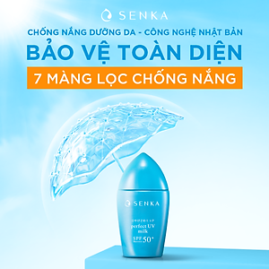 Kem Chống Nắng Dạng Sữa Senka Perfect UV Milk SPF 50+, PA++++ 41095 (40ml)