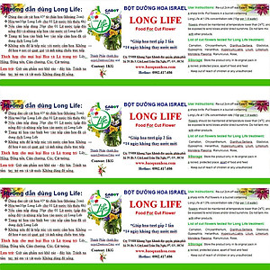 Shop Hoa Bảo Quản Hoa Cắm Lẵng, Hoa Cắm Xốp lâu tàn và hạn chế thay hoa định kỳ bằng Bột Dinh Dưỡng Hoa nhập khẩu Israel hiệu Longlife SG Của Israel (Thùng 5KG Bột Dưỡng Hoa Israel)