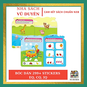 Sách - Bóc Dán Phát Triển Trí Tuệ Cảm Xúc CQ, IQ, EQ 299+ Stickers (6 Cuốn)