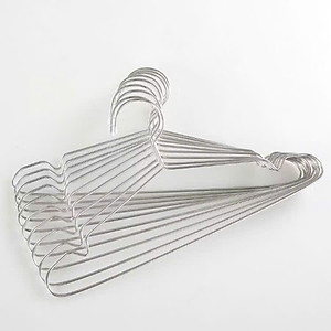 Combo 10 Móc Treo Quần Áo Inox Dạng Tròn Dài 42cm - Chống Trượt, Chống Gỉ, Bền Bỉ, Hiệu Quả - HÀNG CHÍNH HÃNG MINIIN