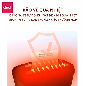 Máy Hủy Tài Liệu Deli Cao Cấp, Máy Hủy Giấy Tờ Card CD Cho Doanh Nghiệp, Văn Phòng, Nhà Trường Hàng Chính Hãng Bảo Mật Thông Tin Dữ Liệu