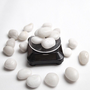 500g Sỏi trắng dải trang trí chậu cây, bể cá - Cây giả, hoa lụa Decor trang trí nhà cửa