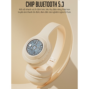 Tai Nghe Bluetooth Chụp Tai , Headphone Không Dây Bluetooth Có Mic Đàm Thoại Tiện Lợi, Có Thể Gấp Gọn , Pin Cực Khỏe Bluetooth 5.3 Cao Cấp Besti - Hàng Chính Hãng