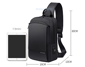 Túi đeo chéo đeo ngực nam cao cấp phong cách châu âu