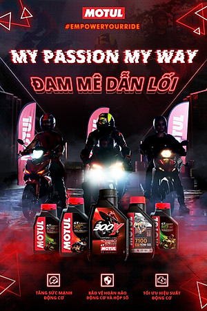 Dầu nhớt xe máy MOTUL 300V FACTORY LINE ROAD RACING 10W40 1L