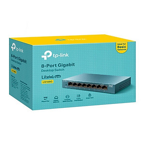 Bộ Chia Tín Hiệu TP-Link LS108G Switch Để Bàn 8 Cổng 10/100/1000Mbps - Hàng Chính Hãng
