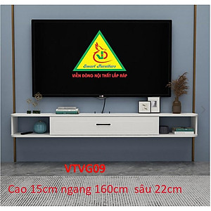 Kệ Ti Vi Treo Tường Trang Trí VTVG09 - Nội Thất Lắp Ráp
