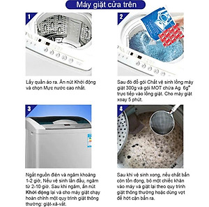 Combo 05 hộp CLS lồng máy giặt 300g Ag+