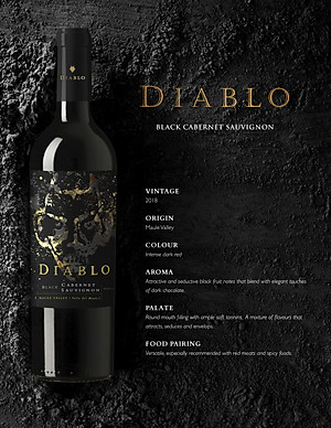 Rượu vang đỏ Chile Diablo Black Cabernet Sauvignon