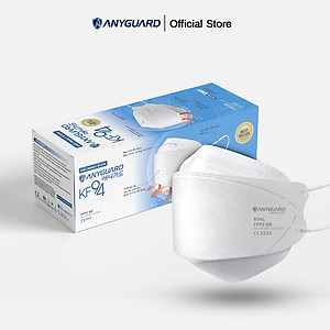 Khẩu Trang Y Tế Hàn Quốc KF94 Chính Hãng ANYGUARD Tiêu Chuẩn kháng bụi Châu Âu FFP2 Lọc 94% Bụi Mịn tới PM2.5, 4 Lớp Ngăn 99% Vi Khuẩn, An Toàn Cho Da Nhạy Cảm (Hộp 20 Chiếc)
