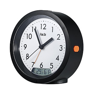 Đồng hồ báo thức im lặng có màng LCD hiển thị nhiệt độ và độ ẩm có đèn nền đáy chống trượt