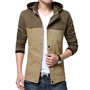 Áo khoác kaki nam 2 lớp có nón SITAKI thời trang cao cấp AKK15