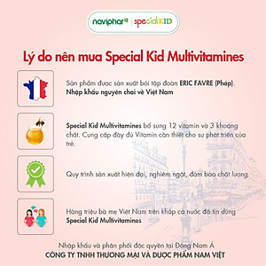 TPBVSK Special kid Multivitamin - Siro Bổ sung vitamin và khoáng chất - Hỗ trợ nâng cao sức khỏe, tăng cường sức đề kháng (125ml) [Siro - Nhập khẩu Pháp]