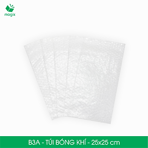 B3A - 25x25 cm - 50 Túi bóng khí chống sốc đóng hàng - Túi gói hàng, bọc chống sốc, xốp chống sốc