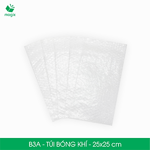 B3A - 25x25 cm - 25 Túi bóng khí chống sốc đóng hàng - Túi gói hàng, bọc chống sốc, xốp chống sốc