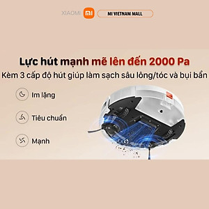 Robot Hút Bụi Lau Nhà Xiaomi Robot Vacuum E5 Black - Hàng Chính Hãng