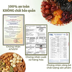 Hạt mix 8 loại hạt dinh dưỡng (Hạt macca, óc chó vàng, óc chó đỏ, hồ đào, hạnh nhân, hạt dẻ cười, hạt điều, bí xanh)