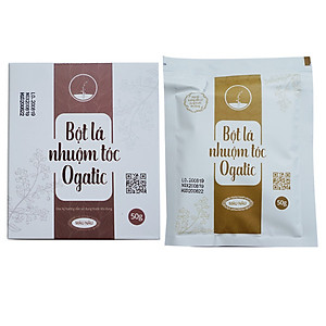 Combo 2 Hộp Bột Nhuộm Tóc Ogatic Màu Nâu 