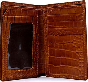 Ví nam da bò vân cá sấu Huy Hoàng kiểu đứng nhiều màu HT2119-20-21