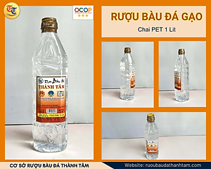 Đặc Sản Bình Định - Rượu Bàu Đá Thành Tâm Chai Pet 1 Lit - OCOP 3 Sao