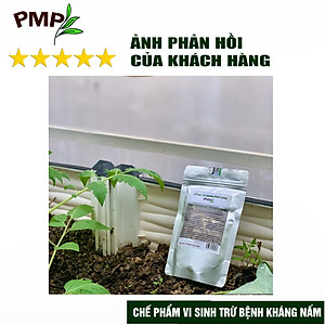 Nấm Trichoderma PMP Nấm Đối Kháng Phòng Thối Rễ, Ủ Phân Hữu Cơ Từ Rác Thải Hữu Cơ 200g