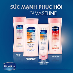 Combo 2 Sữa dưỡng thể dưỡng sáng da tức thì VASELINE Healthy Bright Instant Radiance 320ML/chai