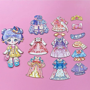 Đồ Chơi Búp Bê Từ Tính Nam Châm Thay Trang Phục Công Chúa